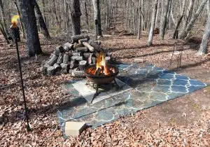 The Iris Flats outdoor fire pit
